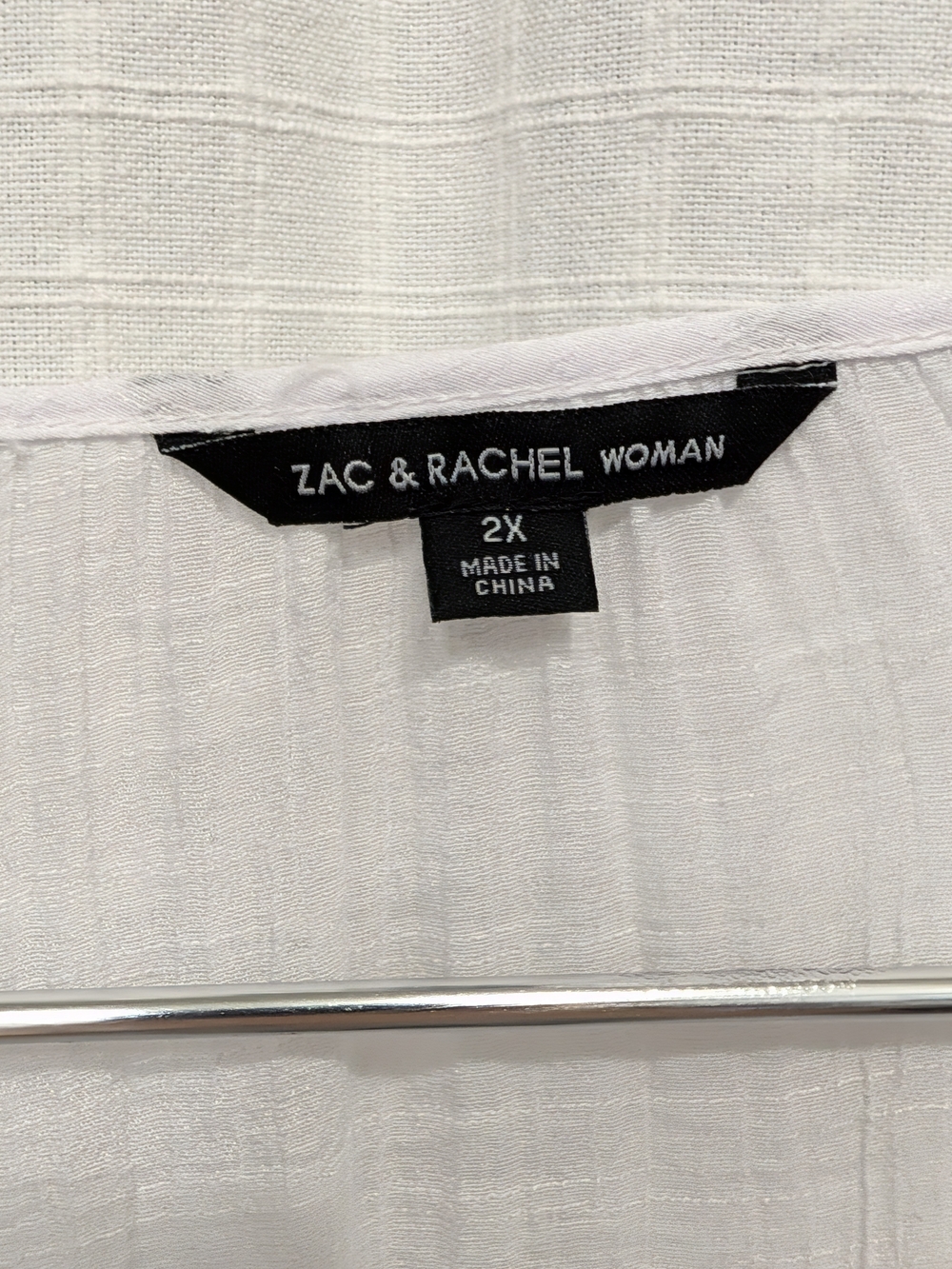 Zac & Rachel White Crochet-Trim Tie-Front Tunic - Picture 6 of 12